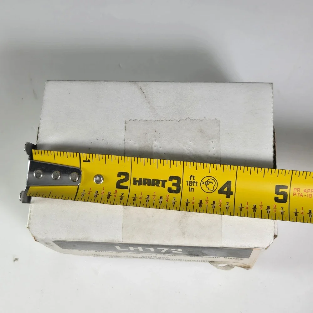 LH172 White Warehouse Labels Magnetic Strips 1 Inch x 4 Inch 25 Pieces Case